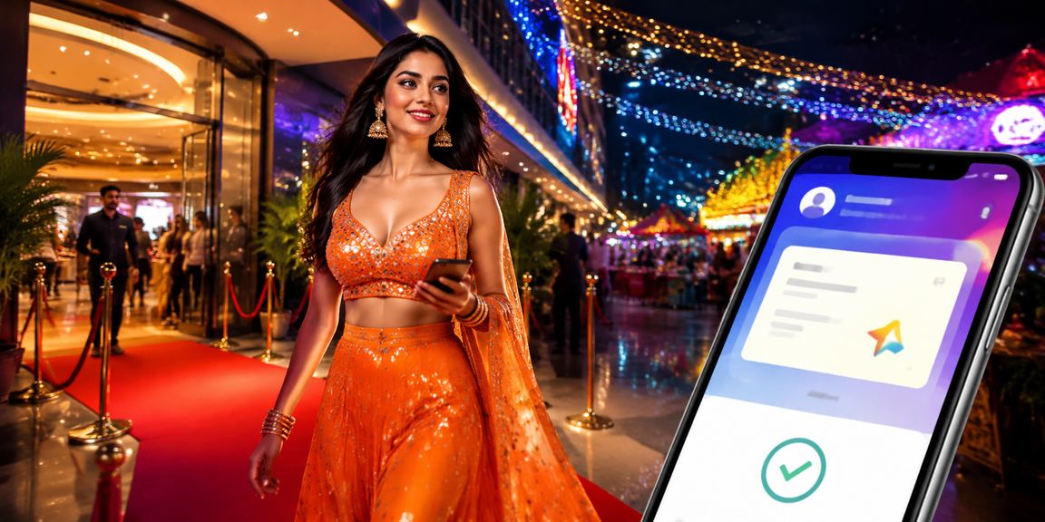 Mobile payment and online rummy play in Delhi night market
